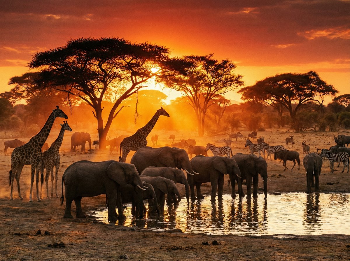 人兽非洲野生动物视频